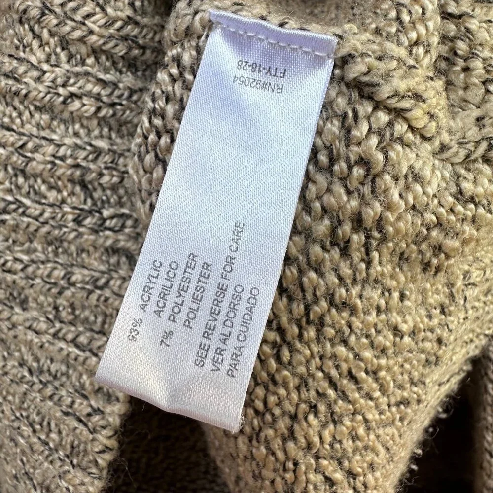 Vintage Carolyn Taylor Womens V-Neck Sweater Size L Gray Knit Acrylic Blend - Picture 4 of 7